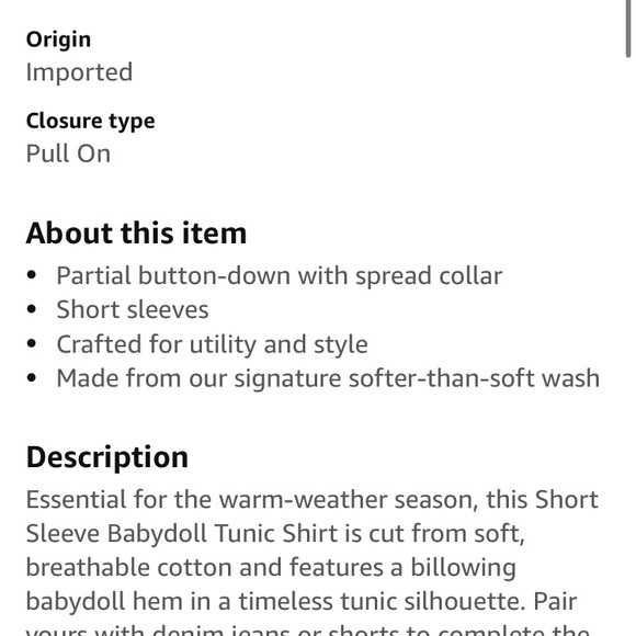 Lucky Brand Short Sleeve Babydoll Tunic Top Blue Tie Dye Lightweight sz Medium - Picture 10 of 10